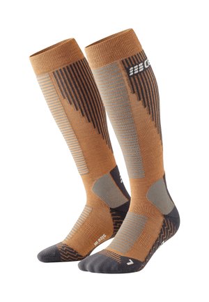 KNEE HIGH SKIING THERMO KOMPRESSION - MADE IN GERMANY - Kniestrümpfe - caramel