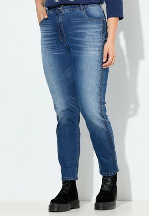 RHINESTONE DETAIL - Slim fit -farkut - blue denim