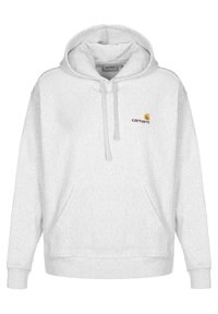 HOODED AMERICAN SCRIPT  - Hættetrøje - ash heather
