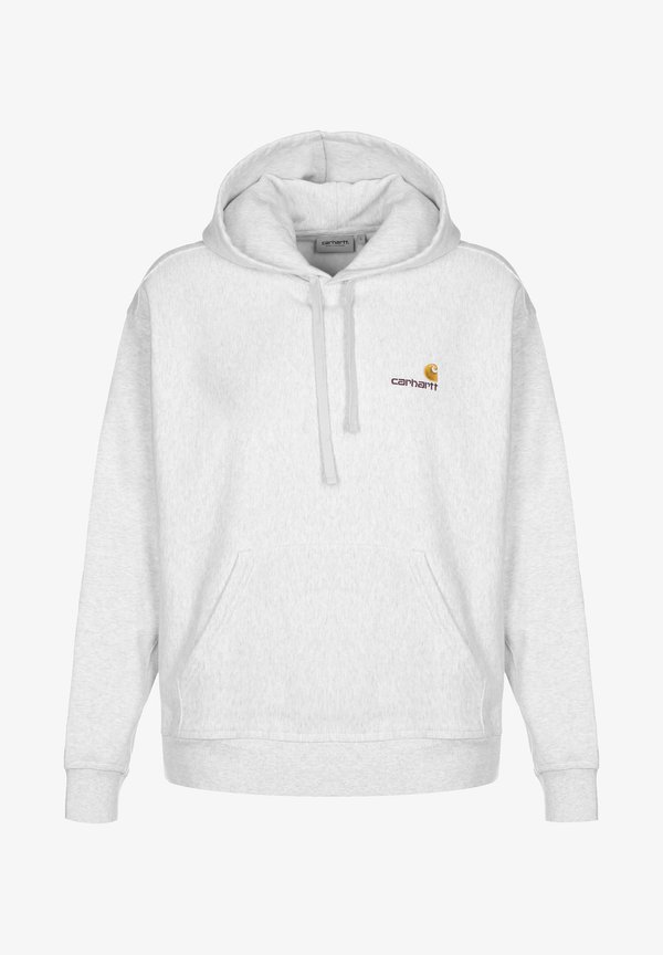 HOODED AMERICAN SCRIPT - Hoodie - ash heather