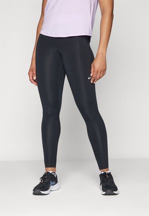 Legging - black/lilac bloom/white