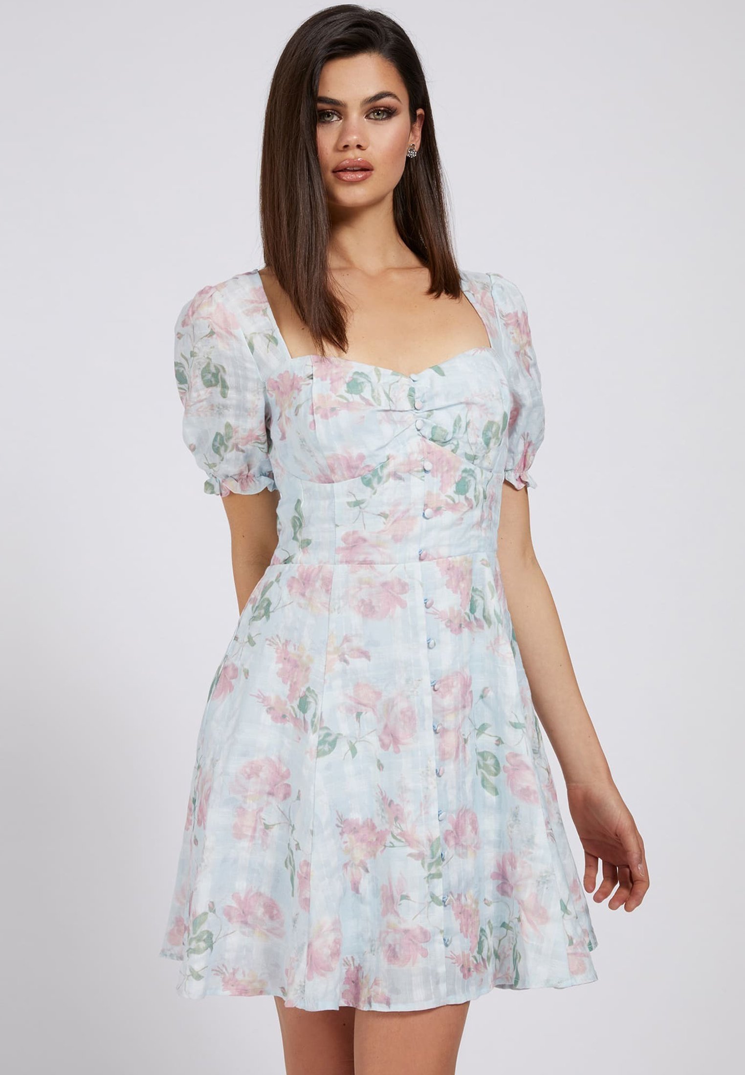 Guess Vestito estivo - blumenmuster/celeste - Zalando.it