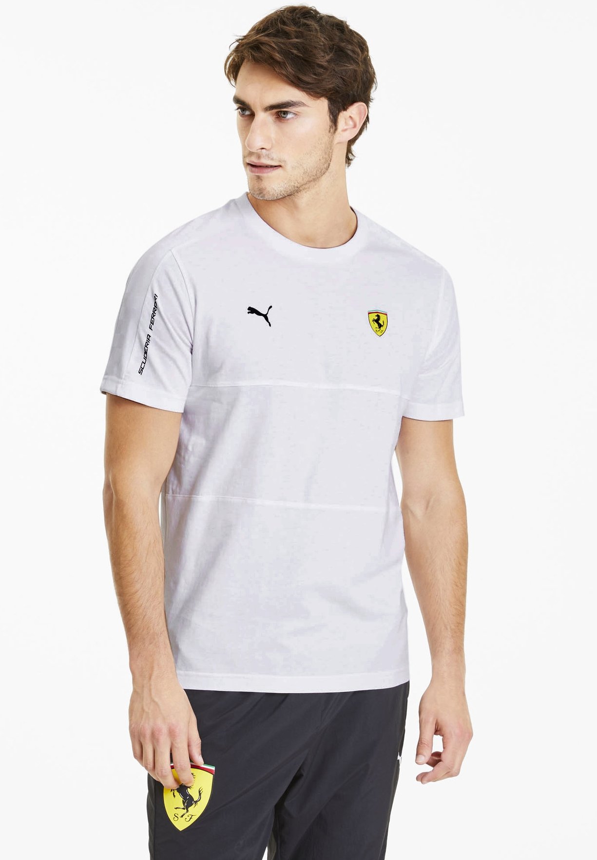 puma ferrari white t shirt