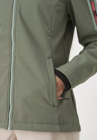 CMP ZIP HOOD - Soft shell jacket - salvia