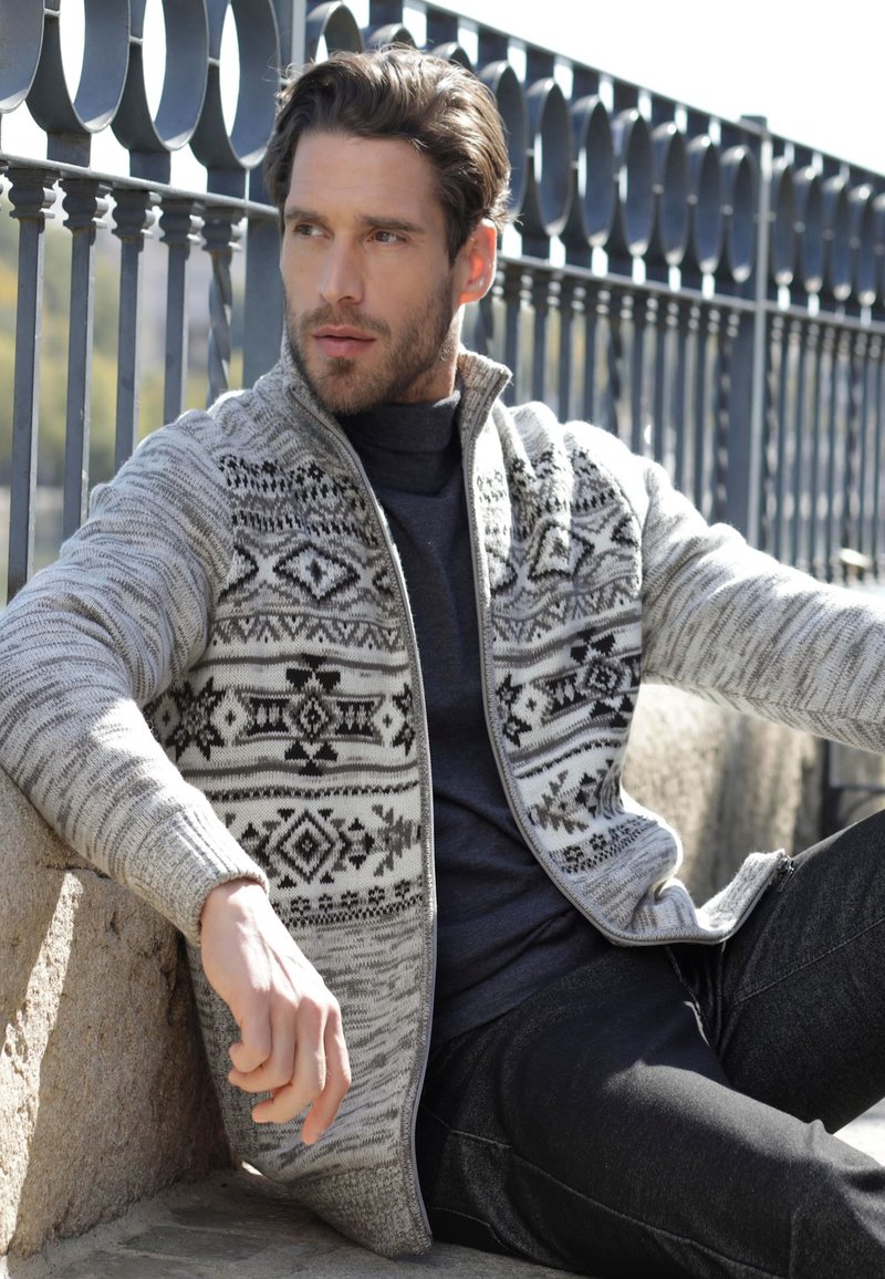 Herren Strickjacken | Babista Strickjacke grau - NJ86704 Herren Strickjacken | Babista Strickjacke grau - NJ86704