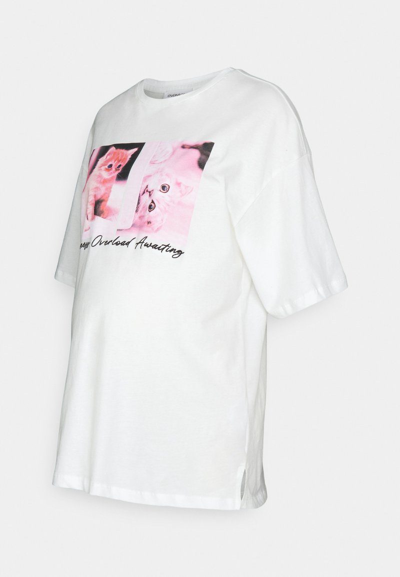 Even&Odd Maternity T-shirt print crème