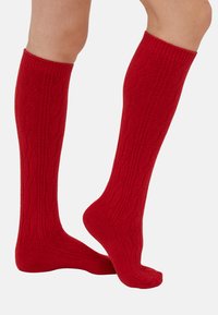 CABLE KNEEHIGH - Knæstrømper - modern red