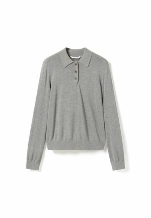 Noella, N-MAXINE KNIT - Poloshirts - medium grey mel.