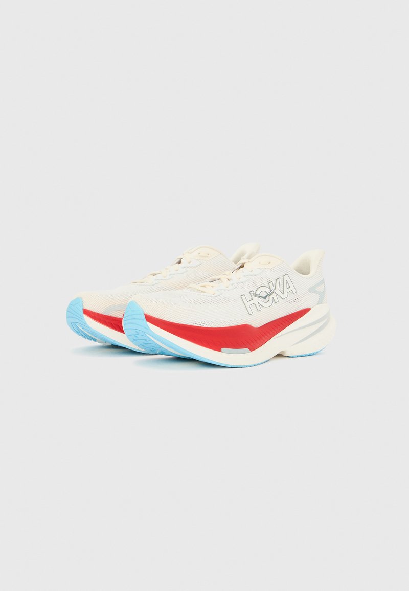 Hoka Mach 3 White Running Shoes with Red & Light Blue Accents HOKA Men main image 3