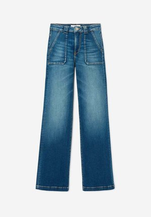 FLARE TRÈS ÉVASÉ OLD 34 - Jean droit - bleu
