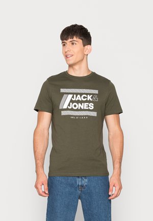 JJBEN TEE - Print T-shirt - forest night