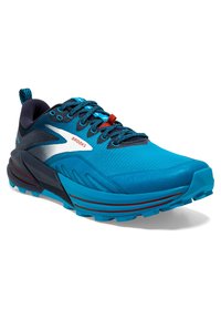 Brooks CASCADIA 16 - Löparskor terräng - peacoat atomic blue rooibos