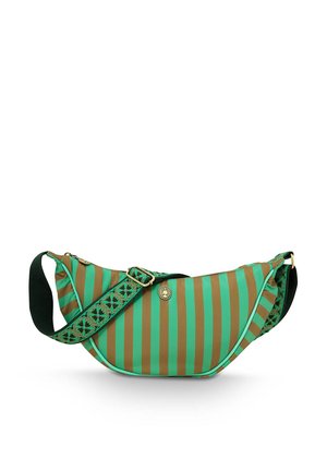 FREYA HALF MOON STRIPE - Cross body bag - green