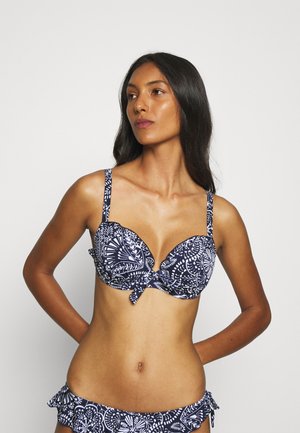 HOT SPOTS LIGHTLY PADDED UNDERWIRED - Parte de cima de biquíni - navy scandi