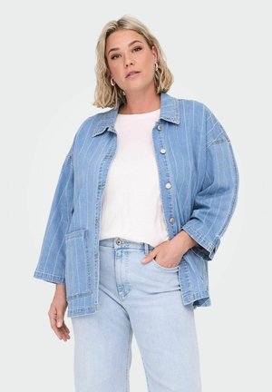 ONLY Carmakoma CARKIRSI - Jeansjacke - light blue denim