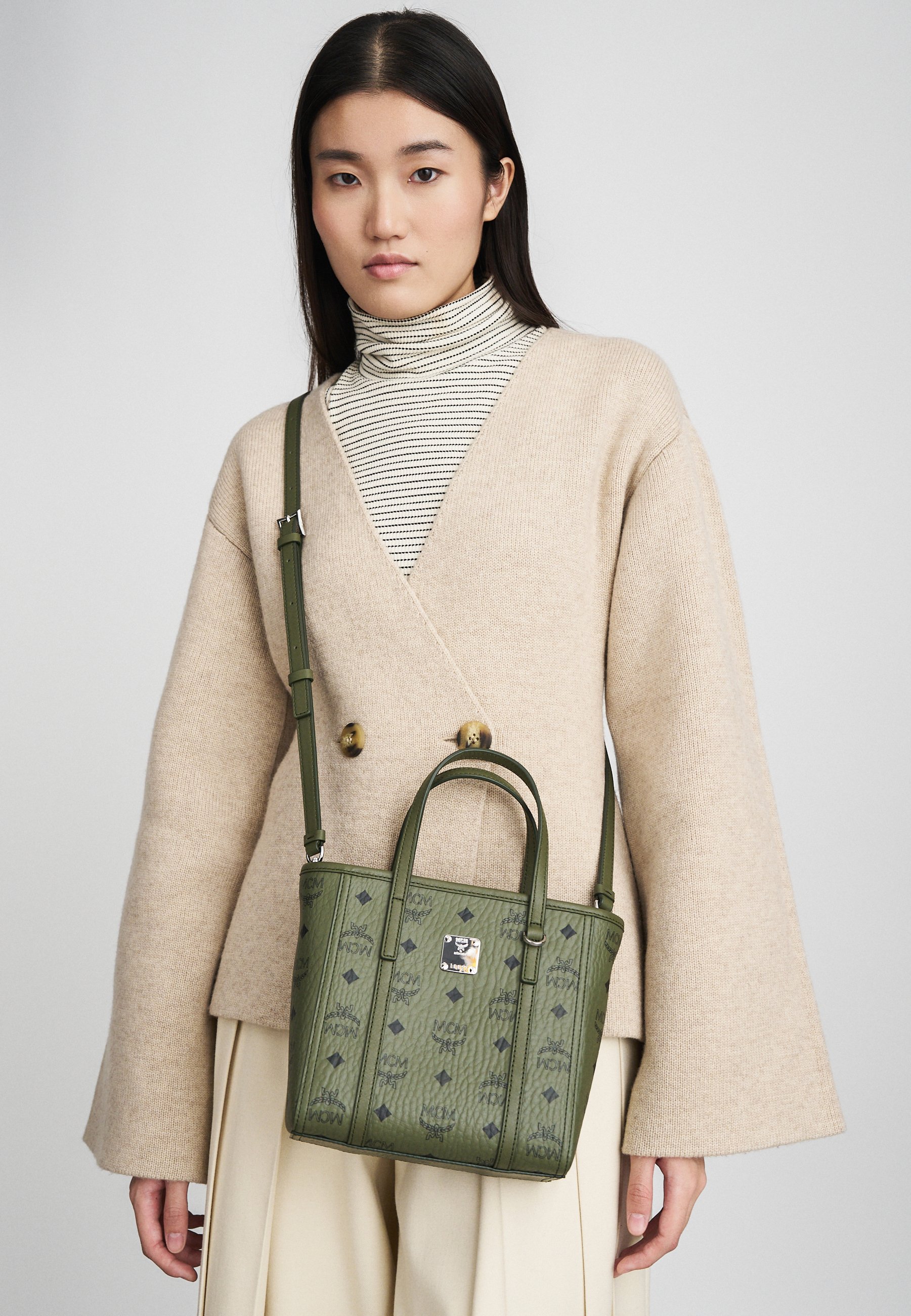 MCM TONI - Cross body bag - khaki moss/dark green - Zalando.co.uk