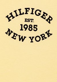 Tommy Hilfiger MONOTYPE FLOCK REGULAR TEE - Marškinėliai su spaudiniu - lemon zest