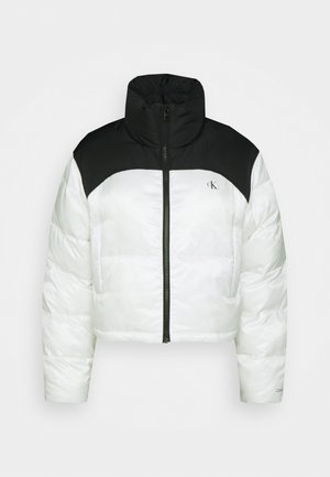 Calvin Klein Jeans BLOCKED CROPPED PUFFER - Kurtka zimowa