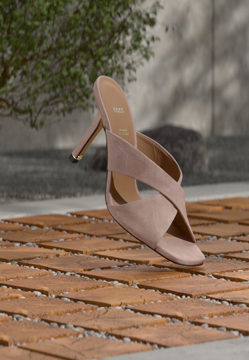 BOSS CHARLIZE - Mules à talons - open red/rouge - ZALANDO