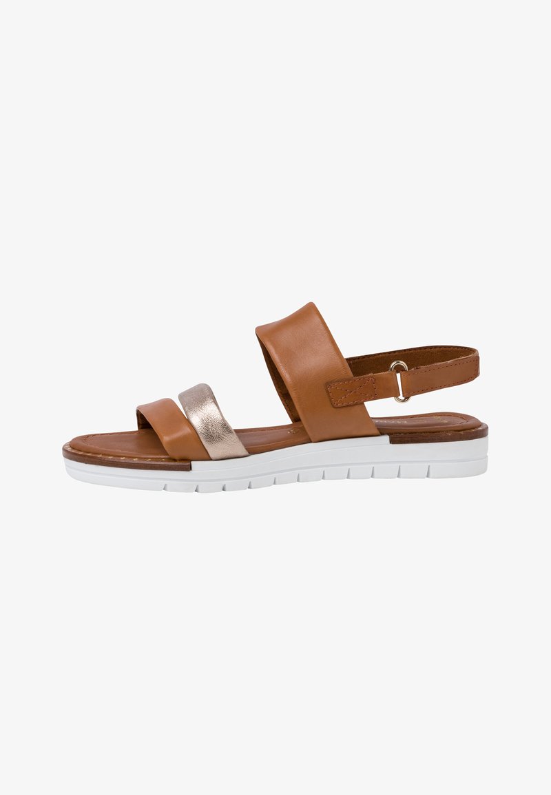 Marco Tozzi Plateausandalette - cognac ant.com