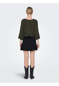 ONLY Strickpullover - dark green