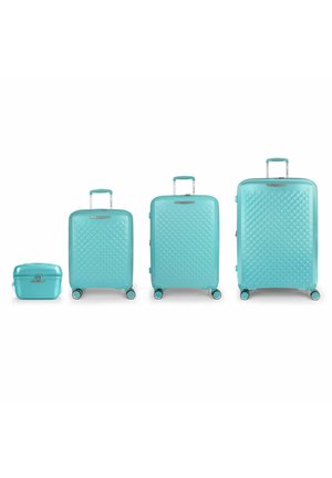 QUEENS ROLLEN 4-TEILIG MIT DEHNFALTE SET - Luggage set - verde menta