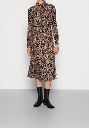 Shirt dress - camel
