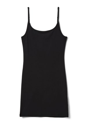 OVS, DRESS WITH STRAPS - Vestido de tubo - black