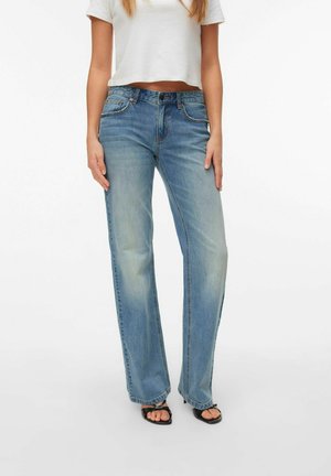 Traperice ravnih nogavica - medium blue denim