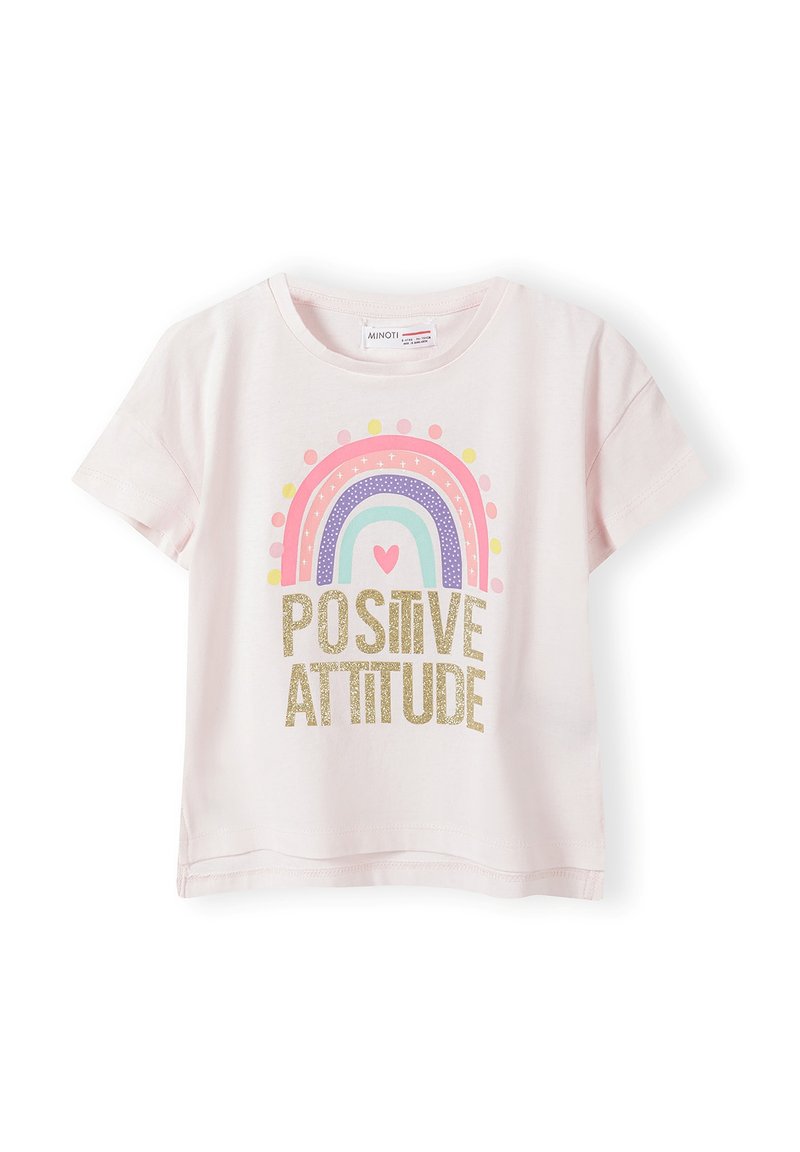 MINOTI CREW NECK SHORT SLEEVE - Jednoduché tričko - light pink