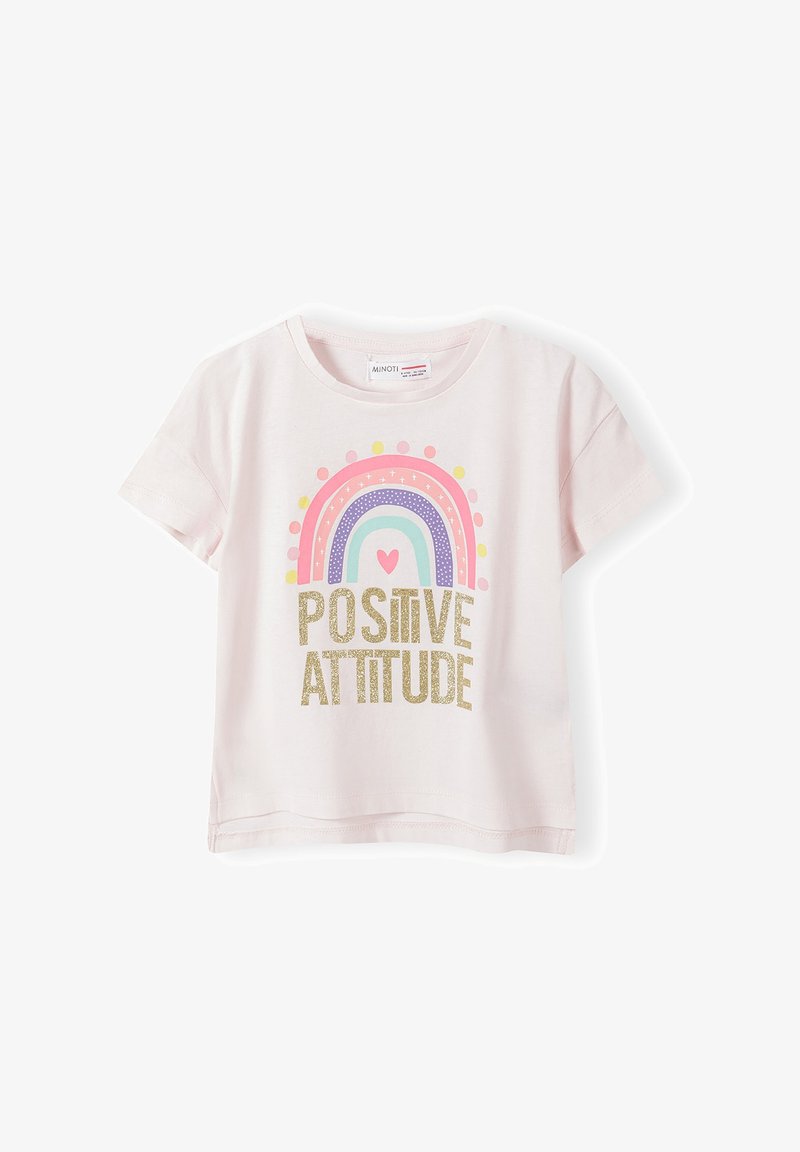MINOTI CREW NECK SHORT SLEEVE - Jednoduché tričko - light pink