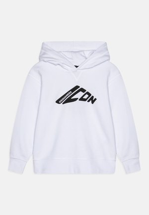 SLOUCH FIT-ICON UNISEX - Felpa con cappuccio - white