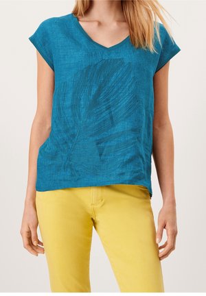 T-shirt imprimé - mottled teal
