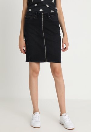 Falda de tubo - grey denim