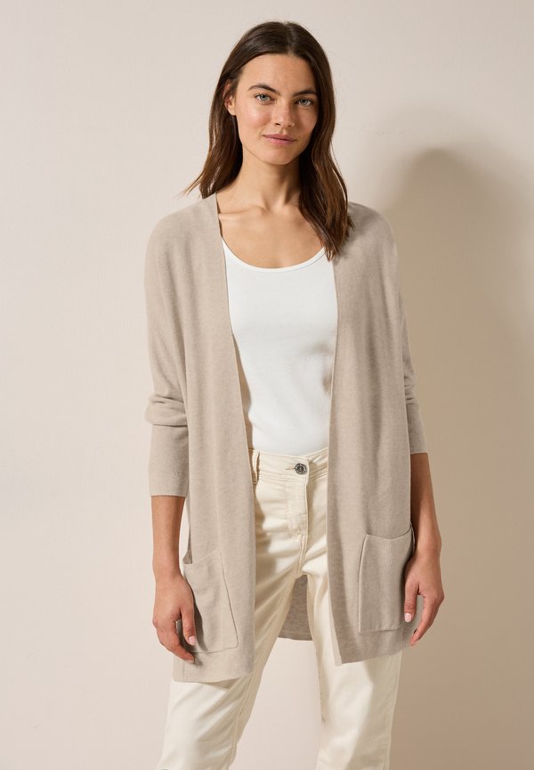 Strickjacke - beige