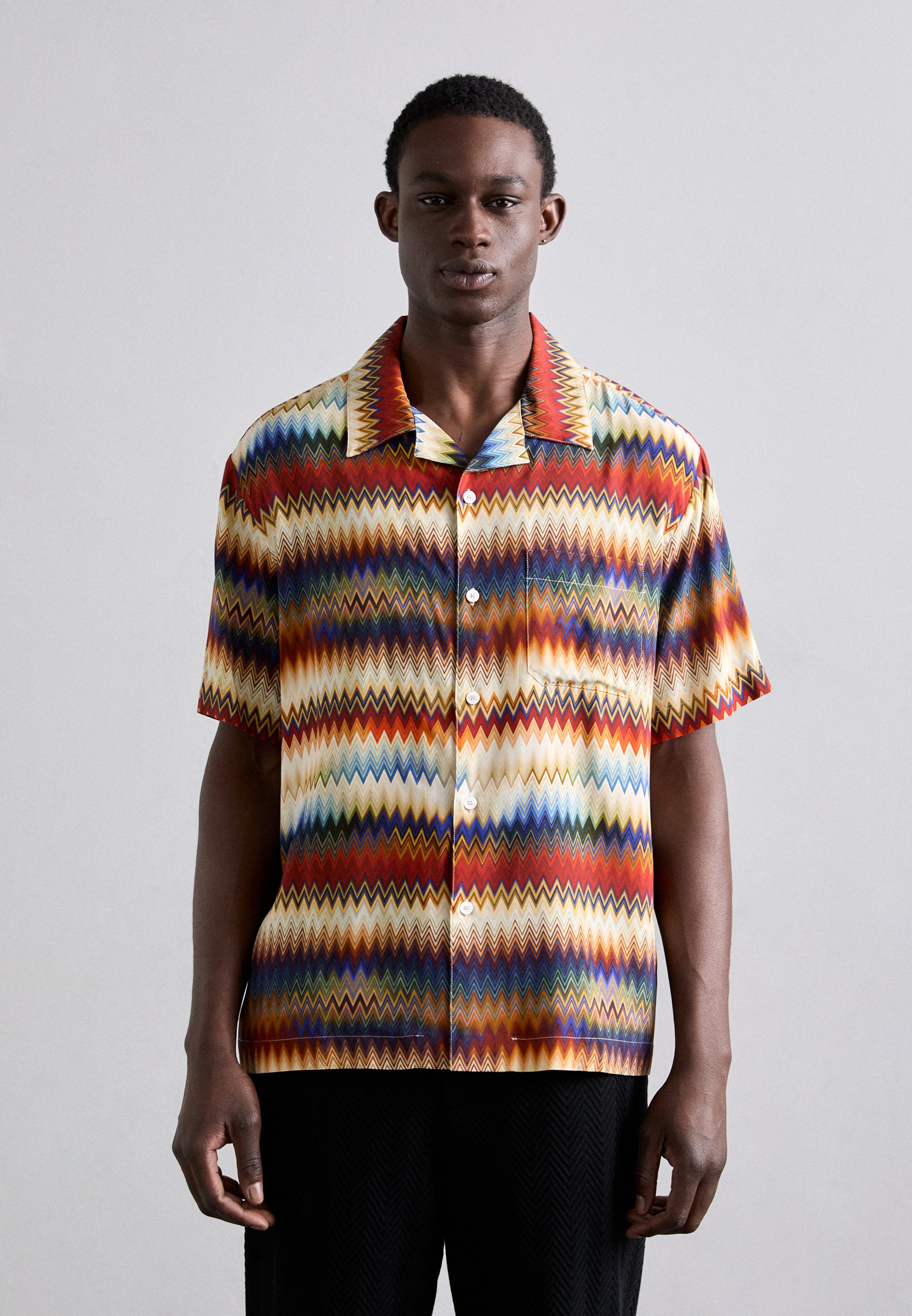 Missoni SHORT SLEEVE SHIRT - Shirt - red - Zalando.co.uk