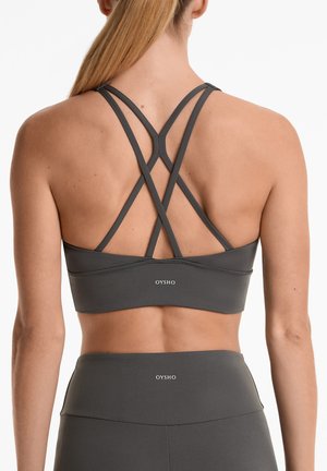 MEDIUM-SUPPORT COMFORTLUX WITH CUPS - Športová podprsenka s nízkou podporou - mottled dark grey