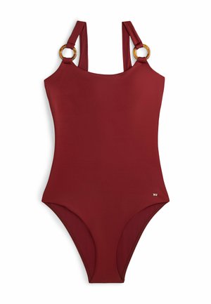 Tommy Hilfiger, TORTOISESHELL RING SCOOP BACK SWIMSUIT - Maillot de bain - liberty red