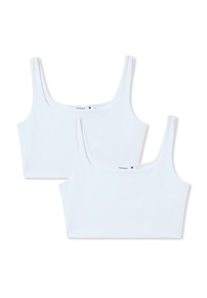 PACK OF 2 SQUARE NECK - Top - 2x White