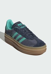 adidas Originals GAZELLE BOLD - Tenisky - shadow navy acid mint legend ink