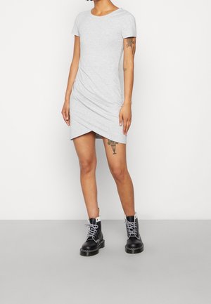 Robe fourreau - mottled light grey
