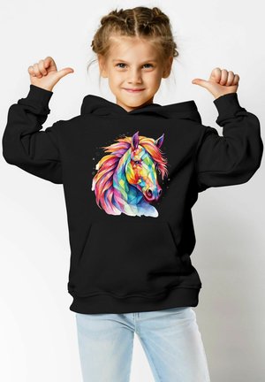 MoonWorks PFERDEKOPF   - Hoodie - schwarz