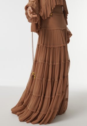 TIERED - Falda plisada - neutrals