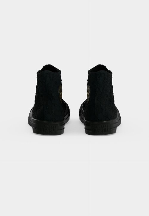 Converse CHUCK TAYLOR ALL STAR LACE - Zapatillas altas - black/black/gold coloured — photo 4