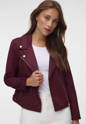 Vero Moda JOSE - Μπουφάν από συνθετικό δέρμα - windsor wine