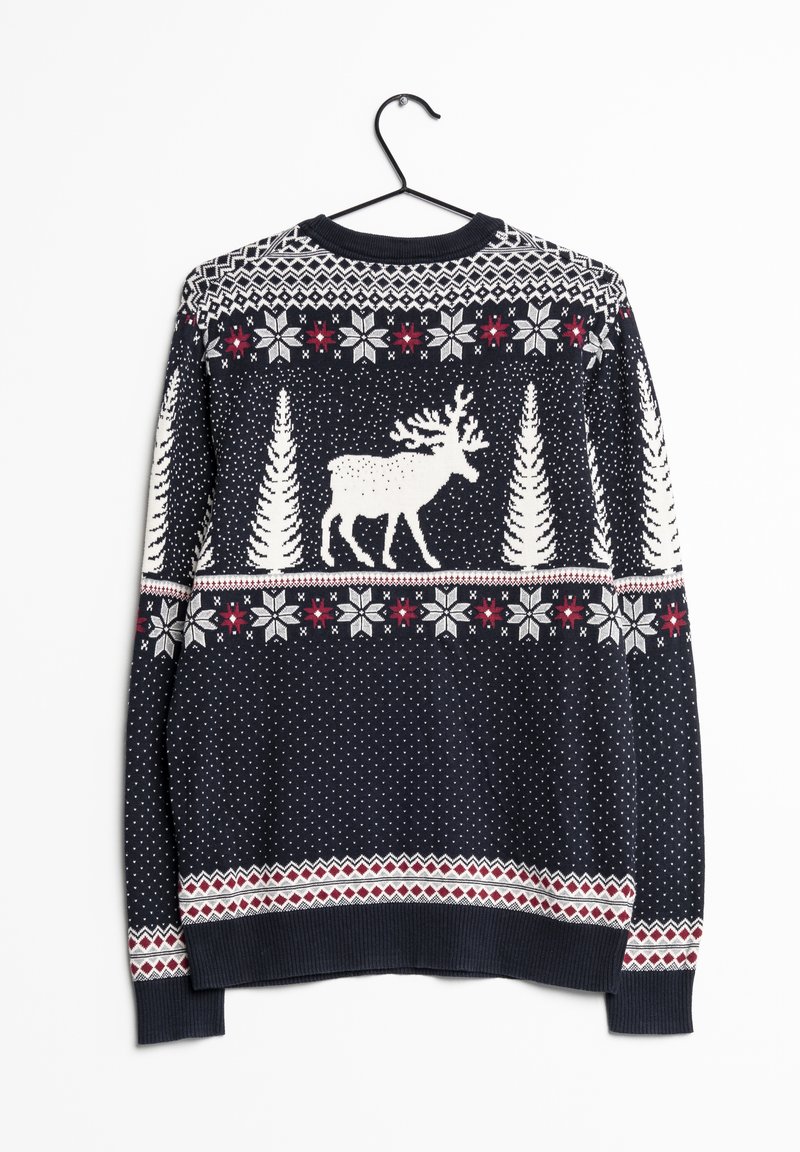 Mens Christmas Jumper Burtons Jumpers Burton Jumper Blue (Pre