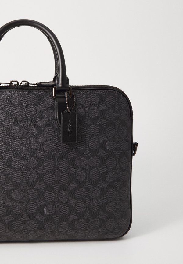 GOTHAM SLIM BRIEFCASE  - Briefcase - charcoal signature4
