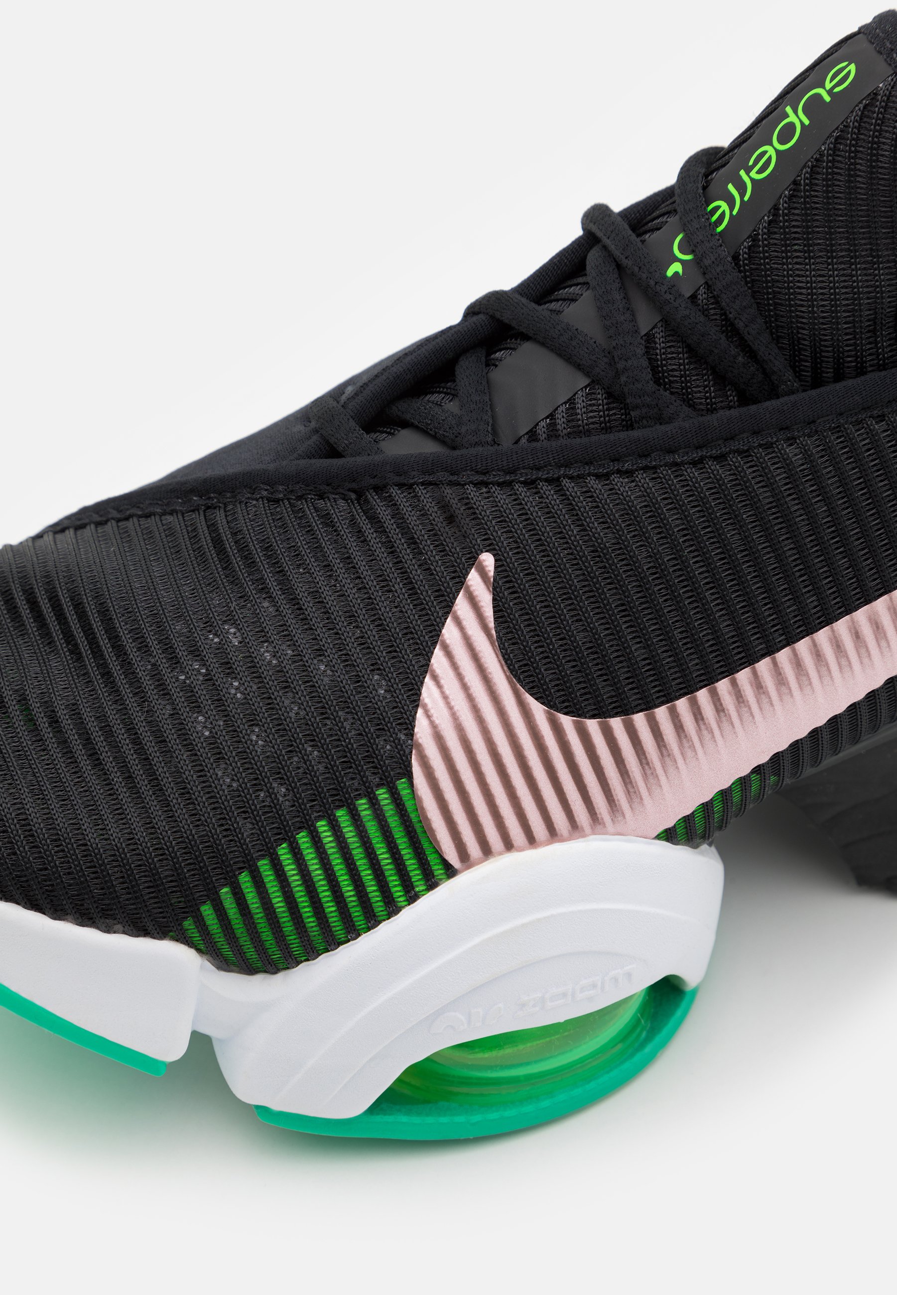 Nike Performance AIR ZOOM SUPERREP 2 - Zapatillas de entrenamiento -  black/pink glaze/green strike/white/roma green/negro - Zalando.es