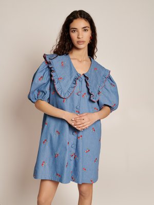 LOLA MINI DRESS - Robe chemise - blue