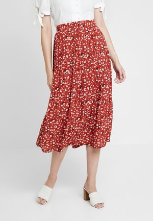 A-snit nederdel - dark red